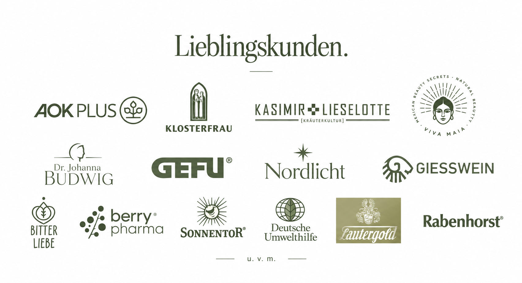 Kooperationen von Michelle Ziegelmann mit AOK PLUS, Klosterfrau, Kasimir & Lieselotte, Viva Maia, Dr. Johanna Budwig, GEFU, Nordlicht, Giesswein, Bitterliebe, Berry Pharma, Sonnentor, Deutsche Umwelthilfe und Rabenhorst und viele mehr.