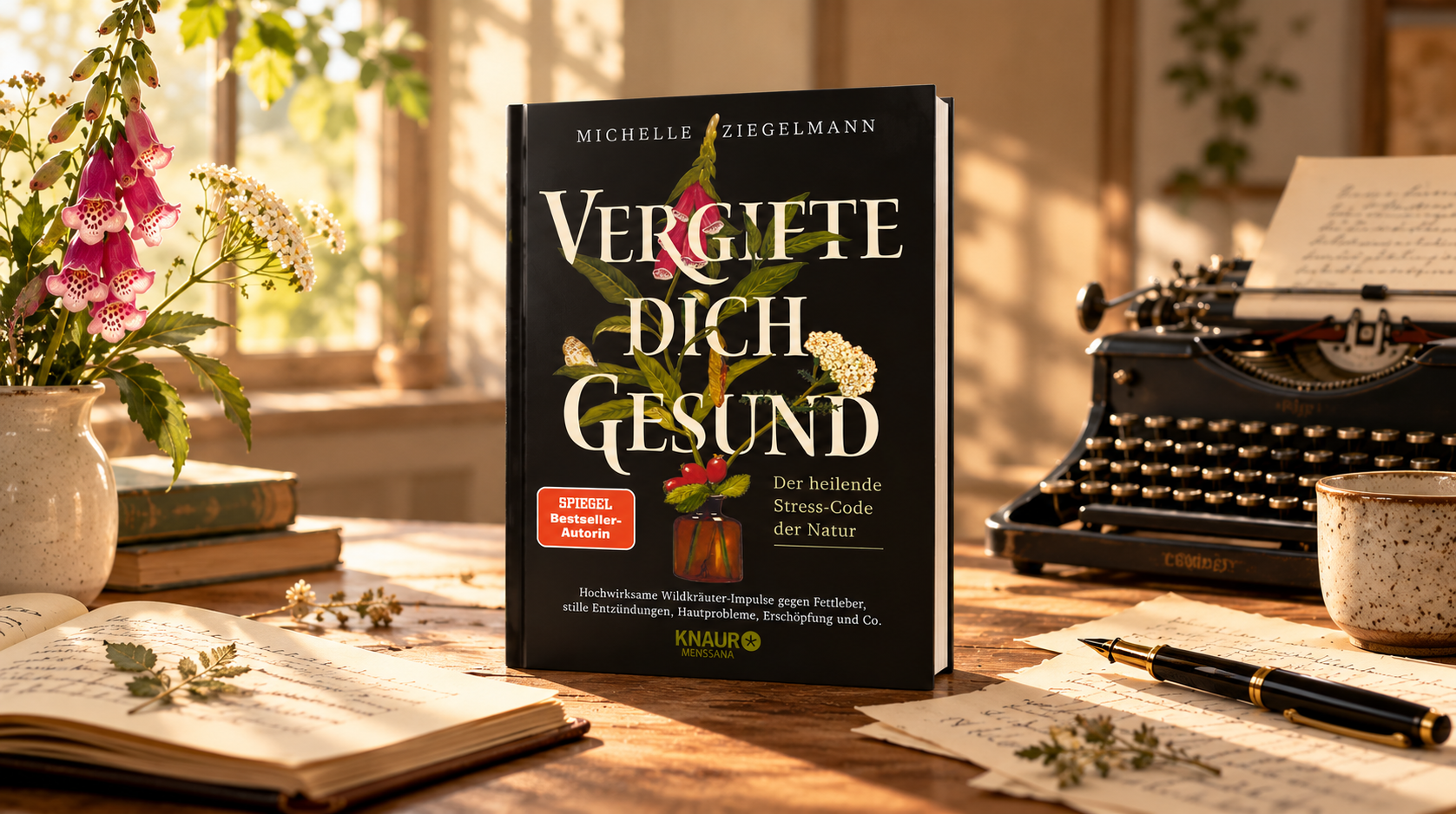 Das neue Buch „Vergifte dich gesund – Der heilende Stress-Code der Natur“ von Michelle Ziegelmann, erschienen bei Knaur